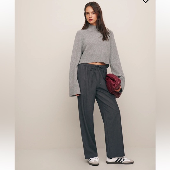 Reformation Olina Pants Charcoal - Picture 2 of 6